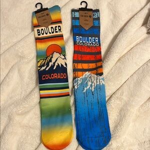 Boulder Colorado Socks - Multicolor